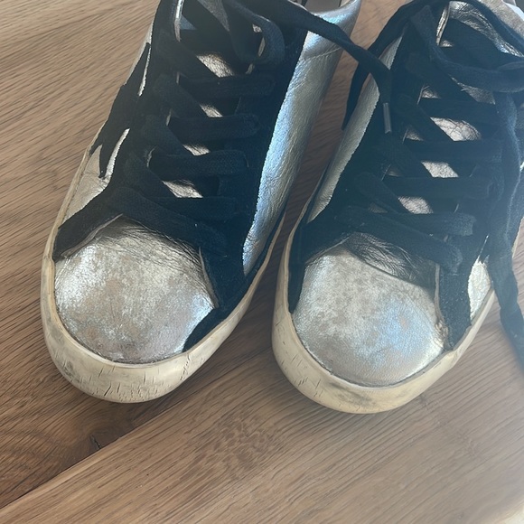 🍒authentic golden goose metallic sneakers 6 36 - Picture 4 of 9